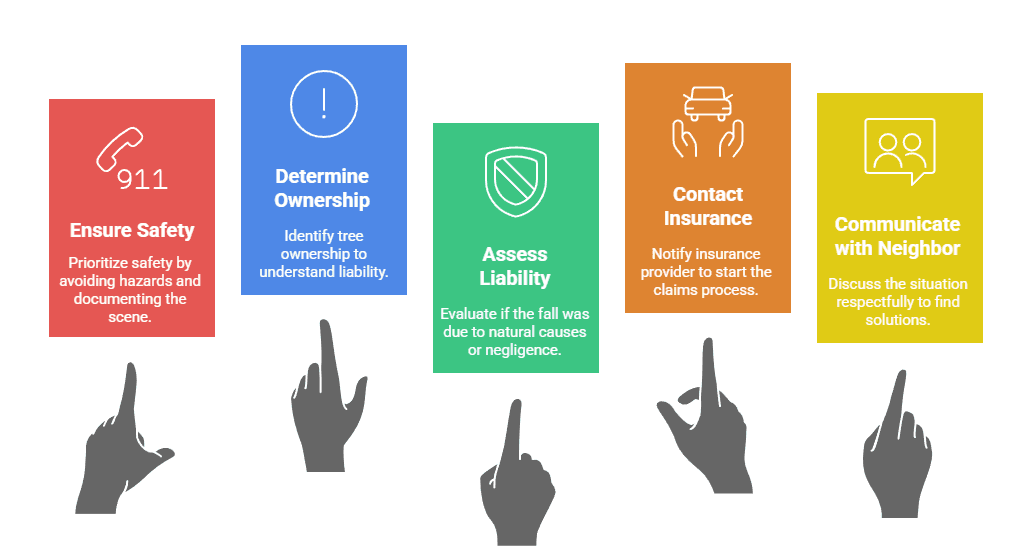 What to Do if Your Neighbor’s Tree Falls in Your Yard in Michigan
