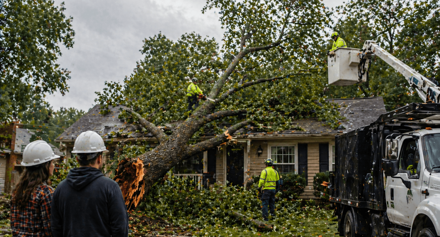 Emergency tree services for new homeowners