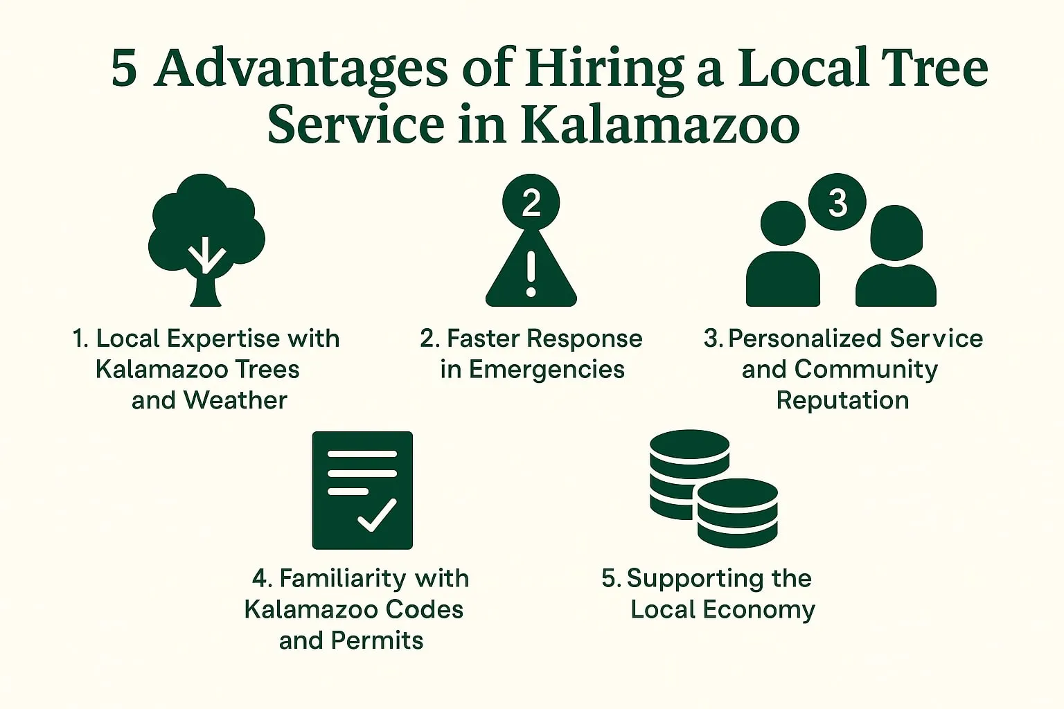 5 Reasons to Hire a Local Tree Service in Kalamazoo, MI