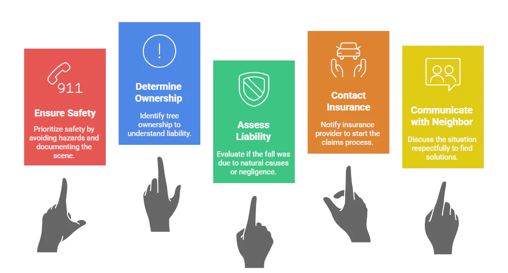 What to Do if Your Neighbor’s Tree Falls in Your Yard in Michigan