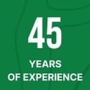 45 years of experience